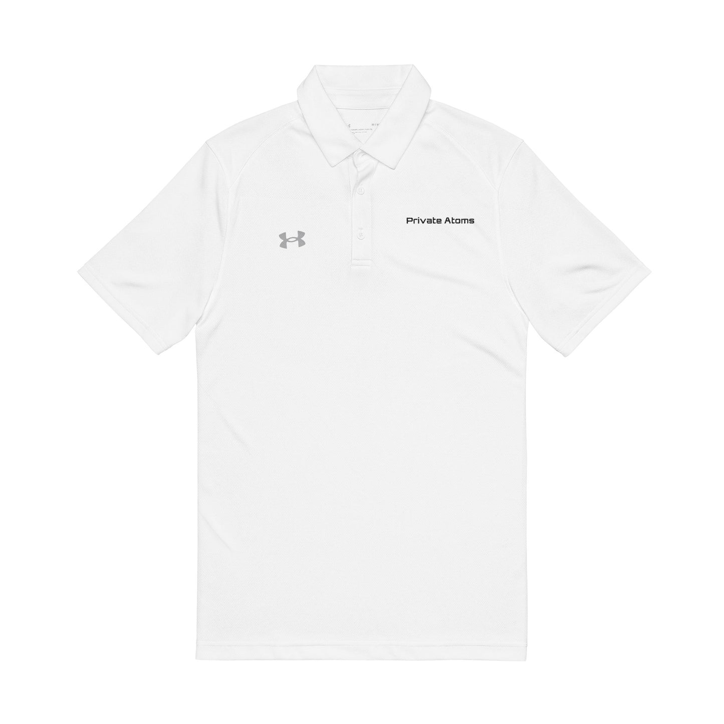Embroidered Sunglasses Polo Shirt — Men's White Performance Polo